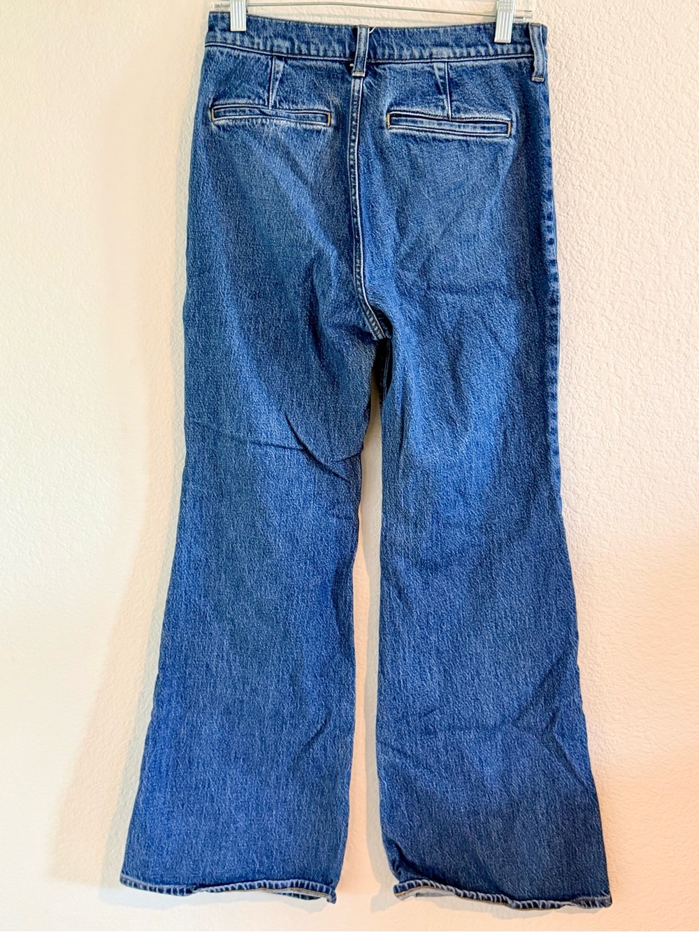 J. Crew Denim Wide-Leg High-Rise Jeans - Blue - Picture 2 of 4